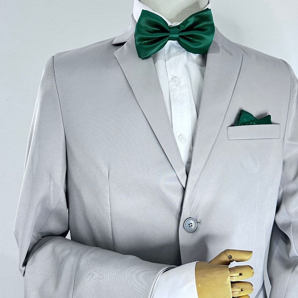 Terno Cinza Claro Prata Microfibra Para Noivos e Padrinhos