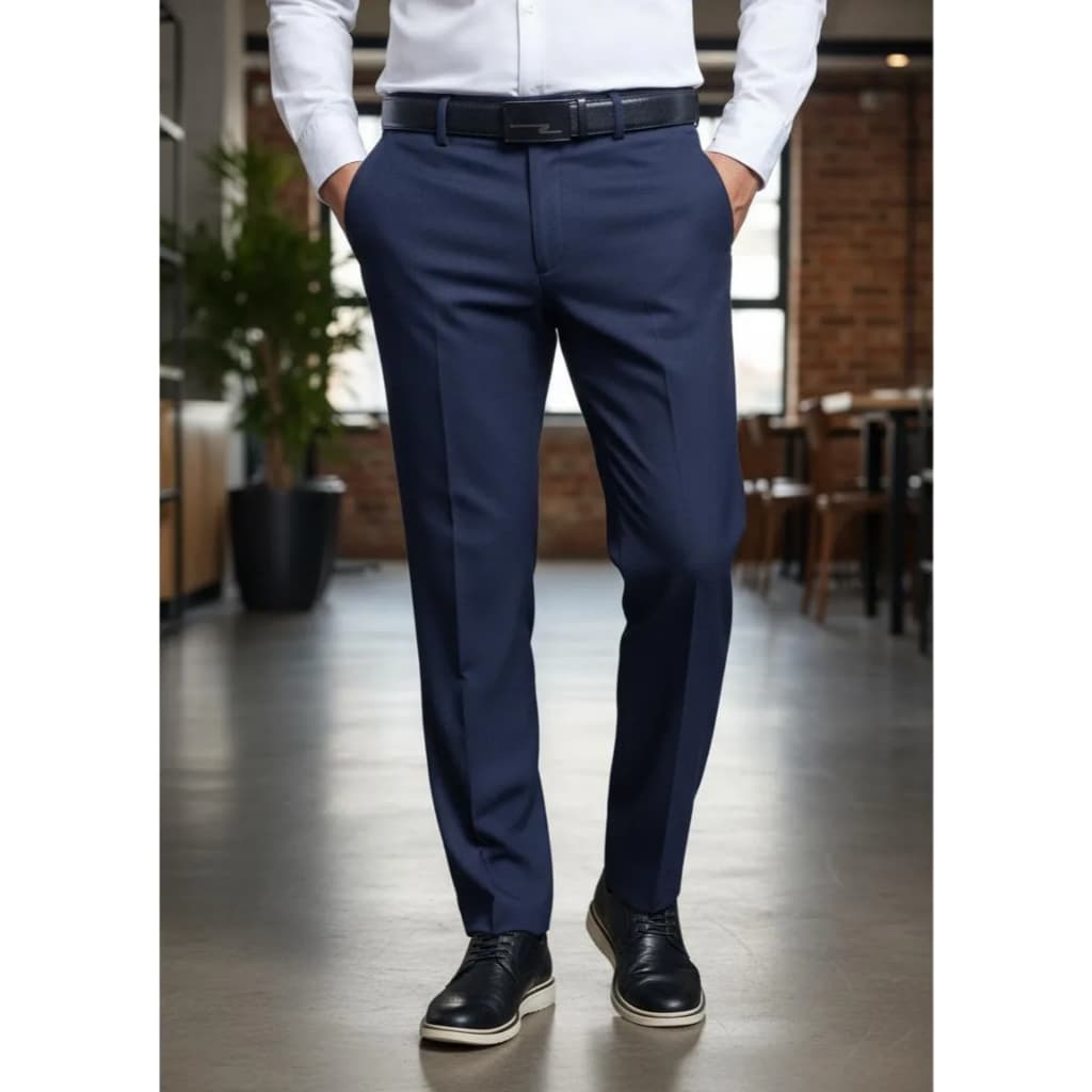 Calça Social Masculina Slim Microfibra Gabardine Luxo Cores