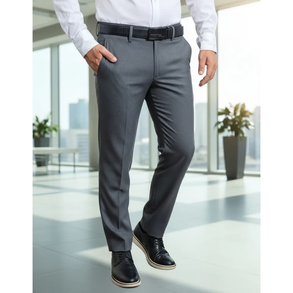 Calça Social Masculina Executivo Slim Microfibra Gabardine Cores