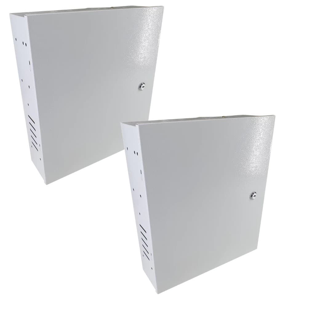 Kit 2 Caixa Metalica Vertical Organizadora Para DVR CFTV Intelbras/Hikvision/PPA/Positivo/Hilook