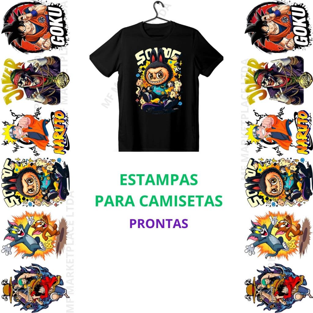 DTF Impressão Qualidade Para Estamparia Blusas Qualquer Tecido Estampas Ja Prontas Para O Envio Rapido Promoção