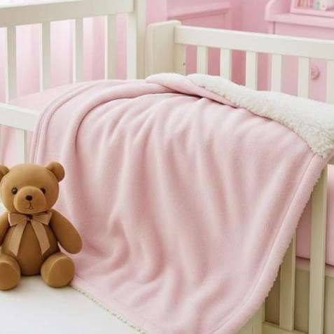 Coberdron Manta Sherpa Para Bebê Carneirinho Macio