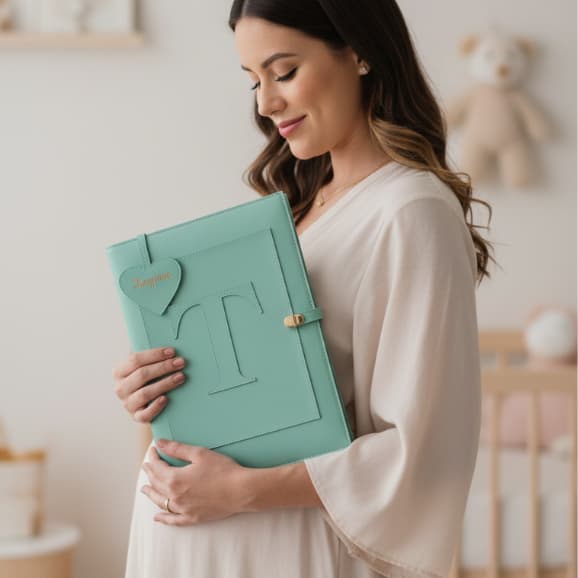 PASTA LUXO DA GESTANTE / PASTA PORTA DOCUMENTOS DA GESTANTE LUXO / PASTA PRÉ-NATAL LUXO