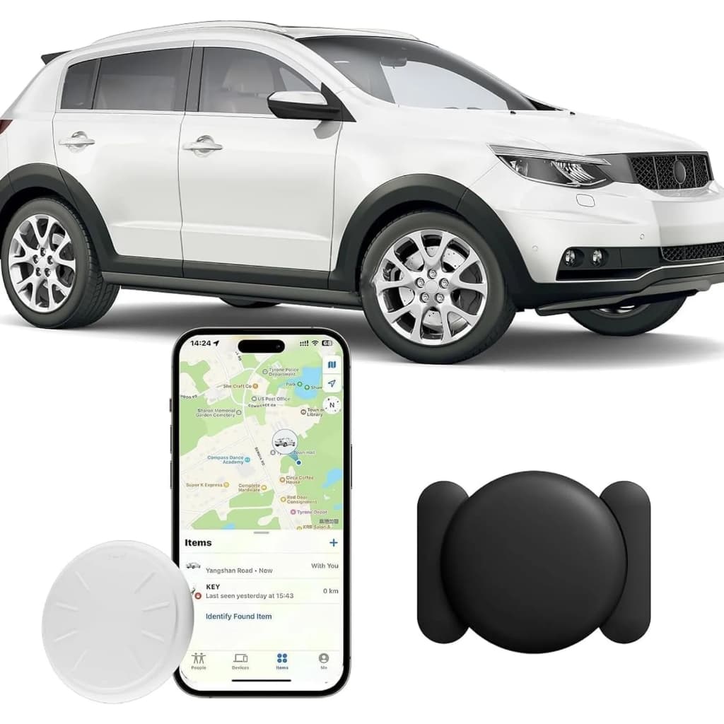 SmartTag Rastreador Veicular Capa Silicone Imã Carro Moto Bolsa Mochila Apple e Google Find My