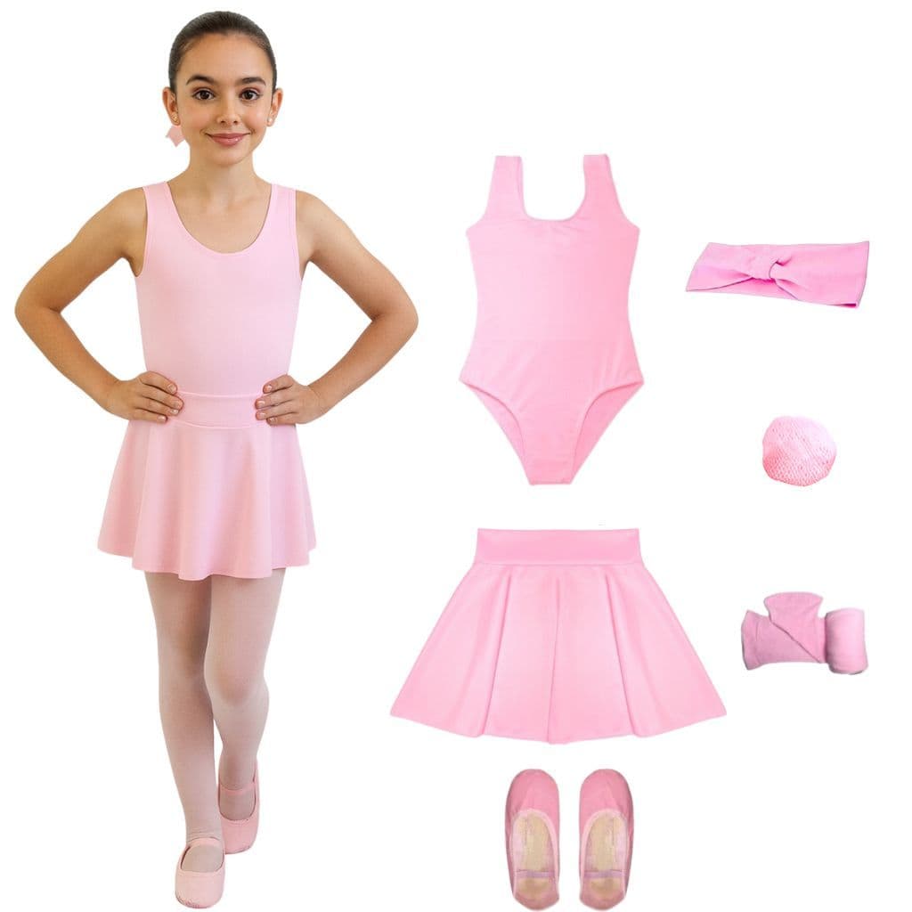 Kit Ballet 6 Itens Bailarina Collant Regata Ballet Infantil Menina LEIA A DESCRIÇÃO DO ANÚNCIO