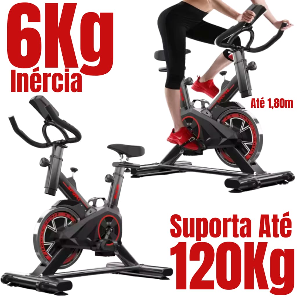 Bicicleta Bike Ergometrica Spinning Academia Fitness Profissional 120kg