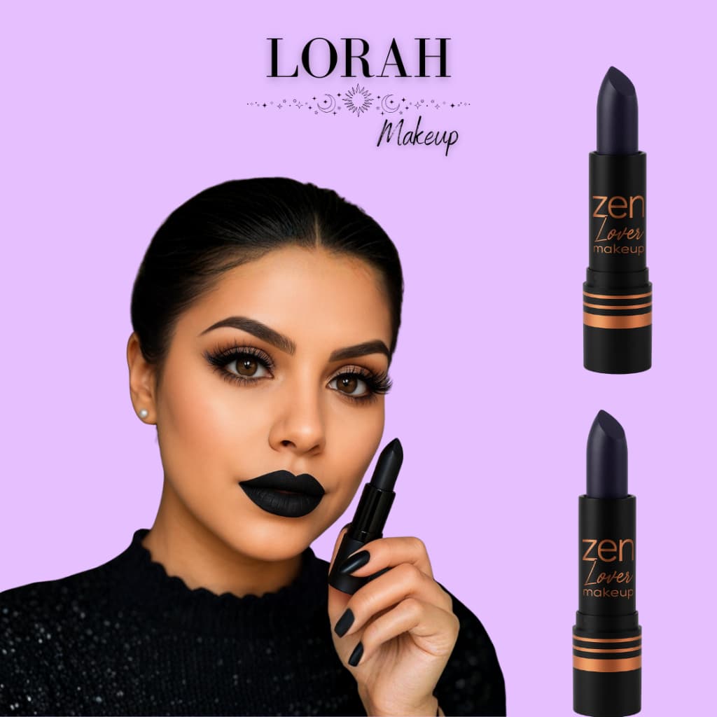 Batom Matte Preto Gotico  ZEN LOVER