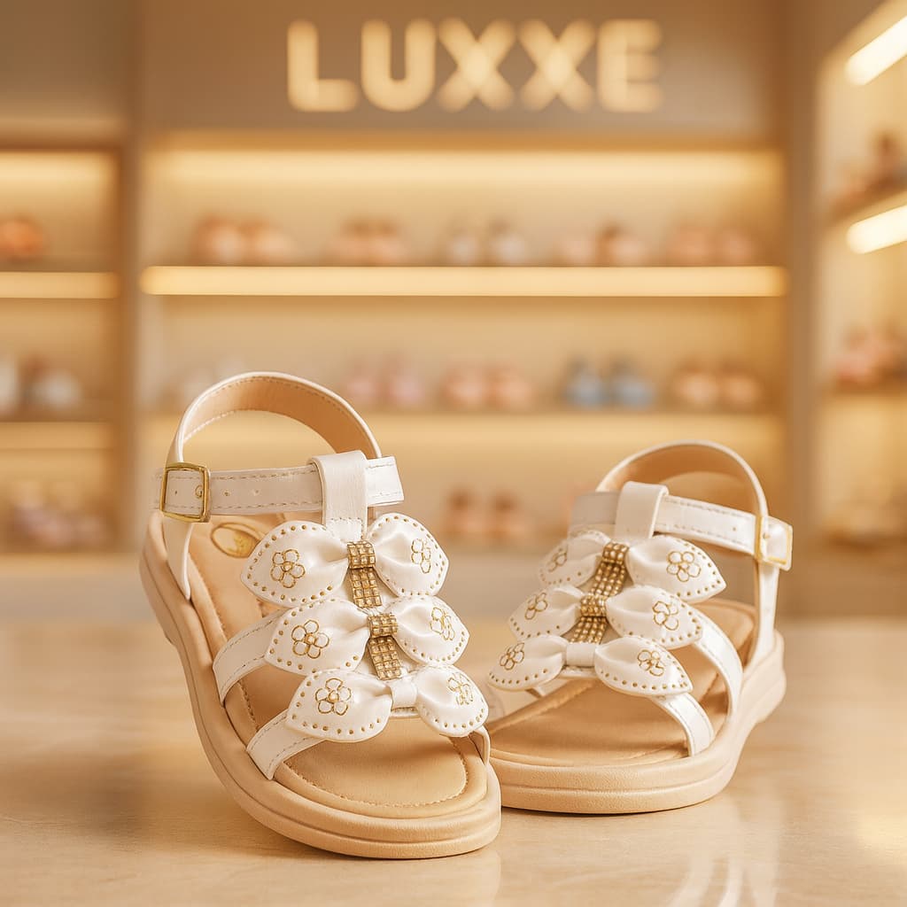 Sandalinha infantil feminina Sandália com lacinho de menina Sandalia de menina