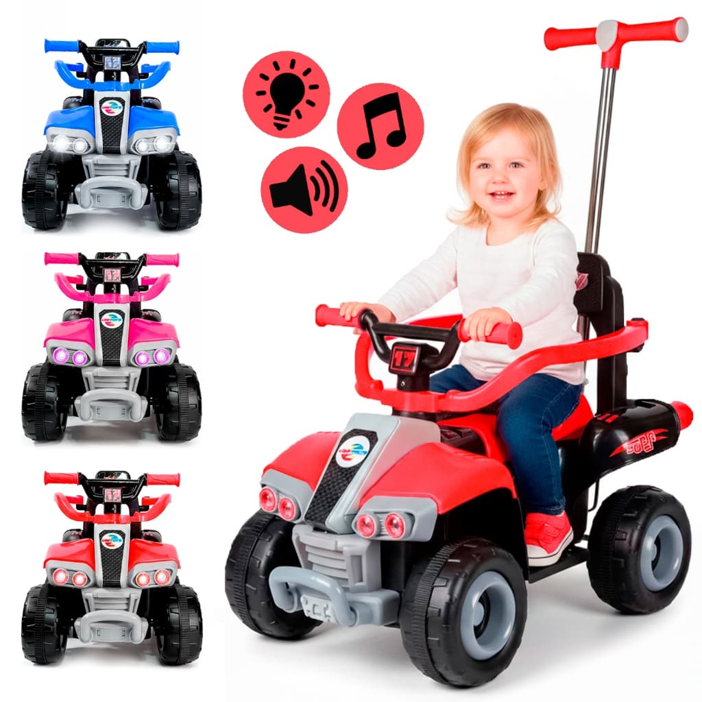 Quadriciclo Elétrico De Passeio 6V Carrinho Infantil Com Carregador 110/220V - Unitoys
