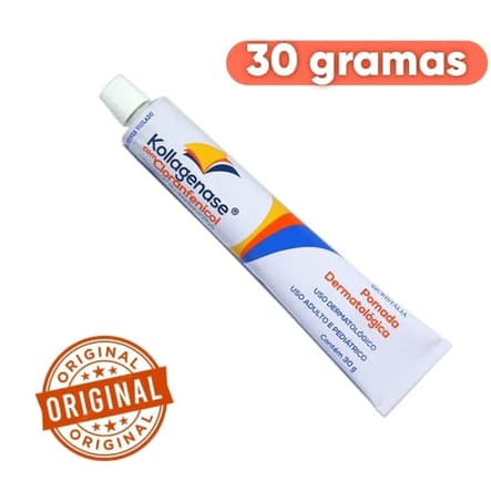 Pomada Kollagenase Colagenase 0,6U/g + Cloranfenicol 0,01g (Bisnaga 30g) - IRUXOL