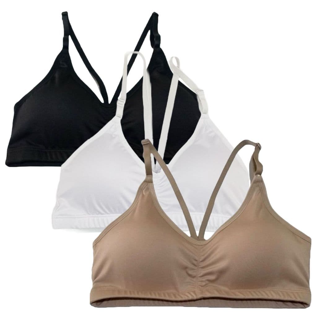 Kit 3 Top Alça Fina Fitness Academia com Bojo Removível