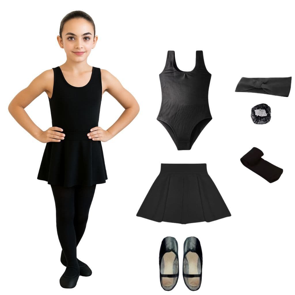 Kit Ballet 6 Itens Com Saia De Cós