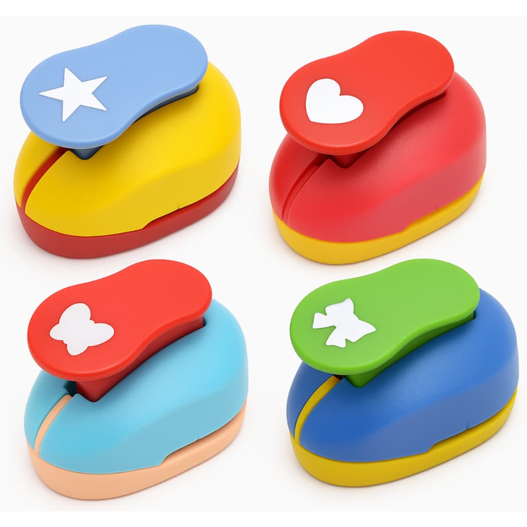 Furador Papel EVA 16mm Artesanato Scrapbook Coração Estrela Borboleta Diversos Modelos Lanmax