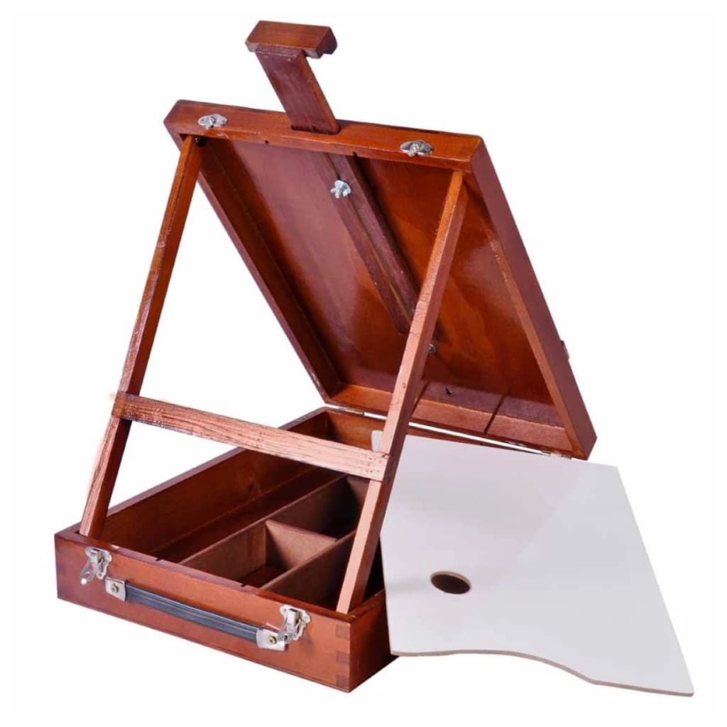 Estojo Maleta Cavalete Para Pintura - Pratico Lindo Modelo Da Vinci