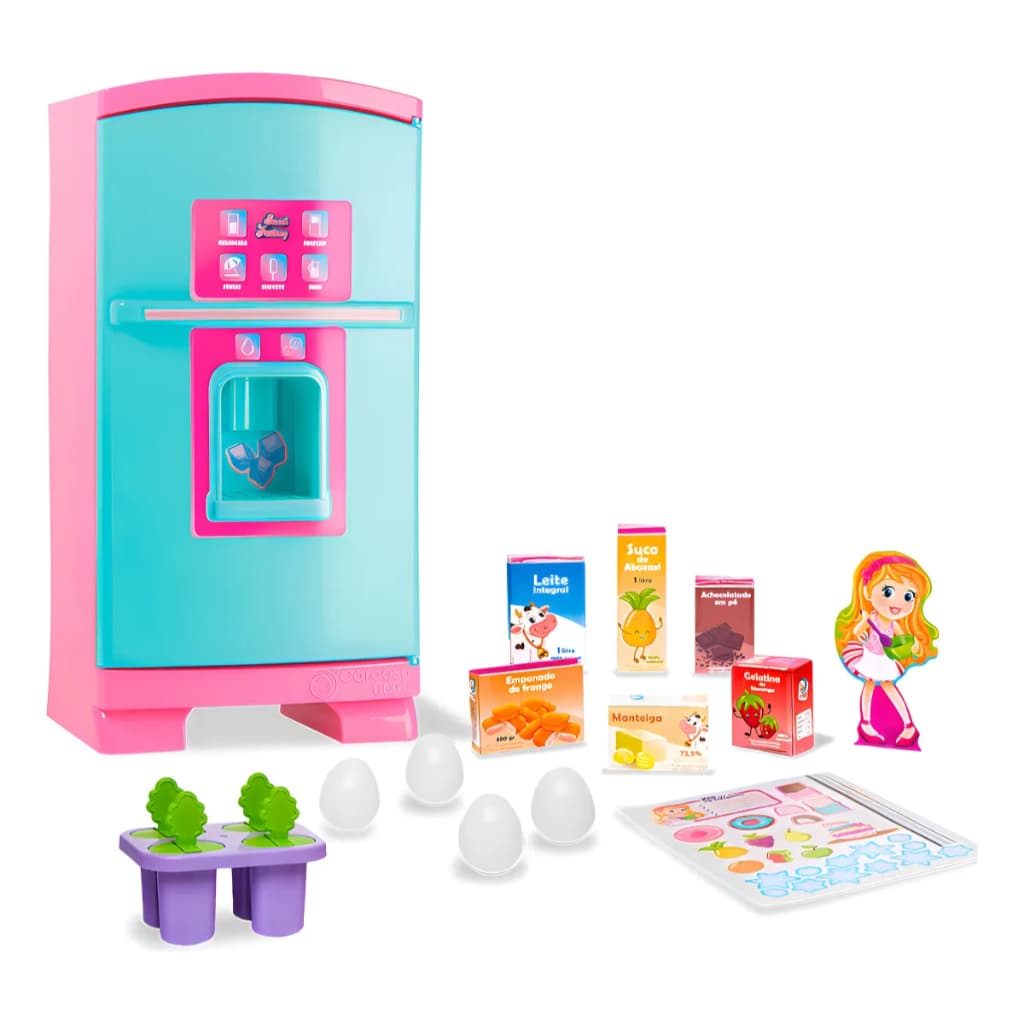 Geladeira De Brinquedo Infantil 50cm Sweet Fantasy Cardoso