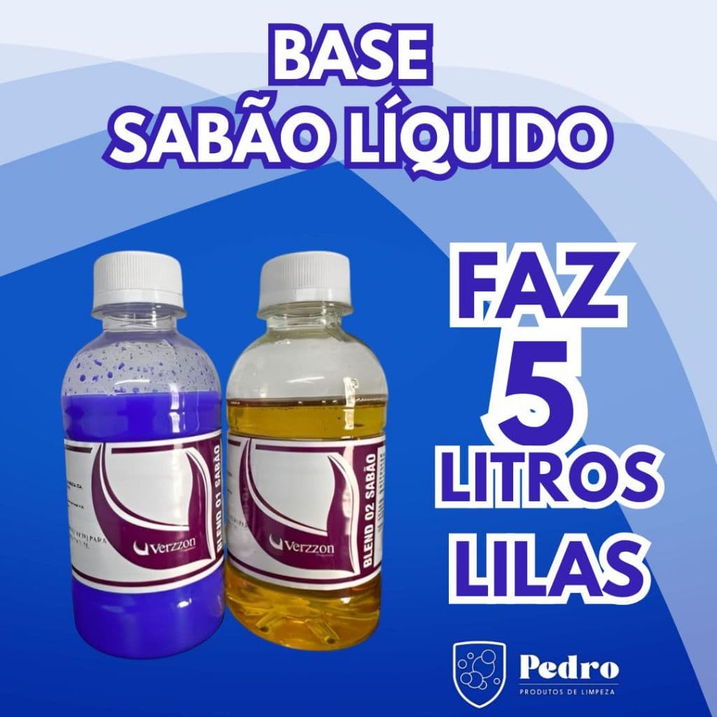 BLEND BASE PARA SABÃO LIQUIDO LILAS - FLOR DE LIRIOS - RENDE 5L - VERZZON