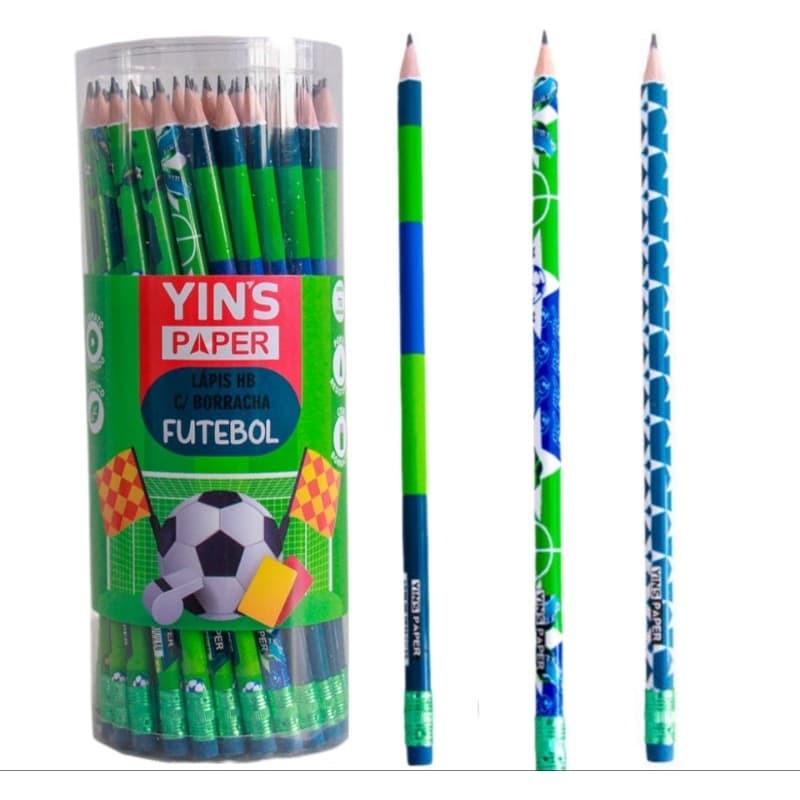 Lápis Futebol com borracha sextavado esportes Basquete Jogos escolar