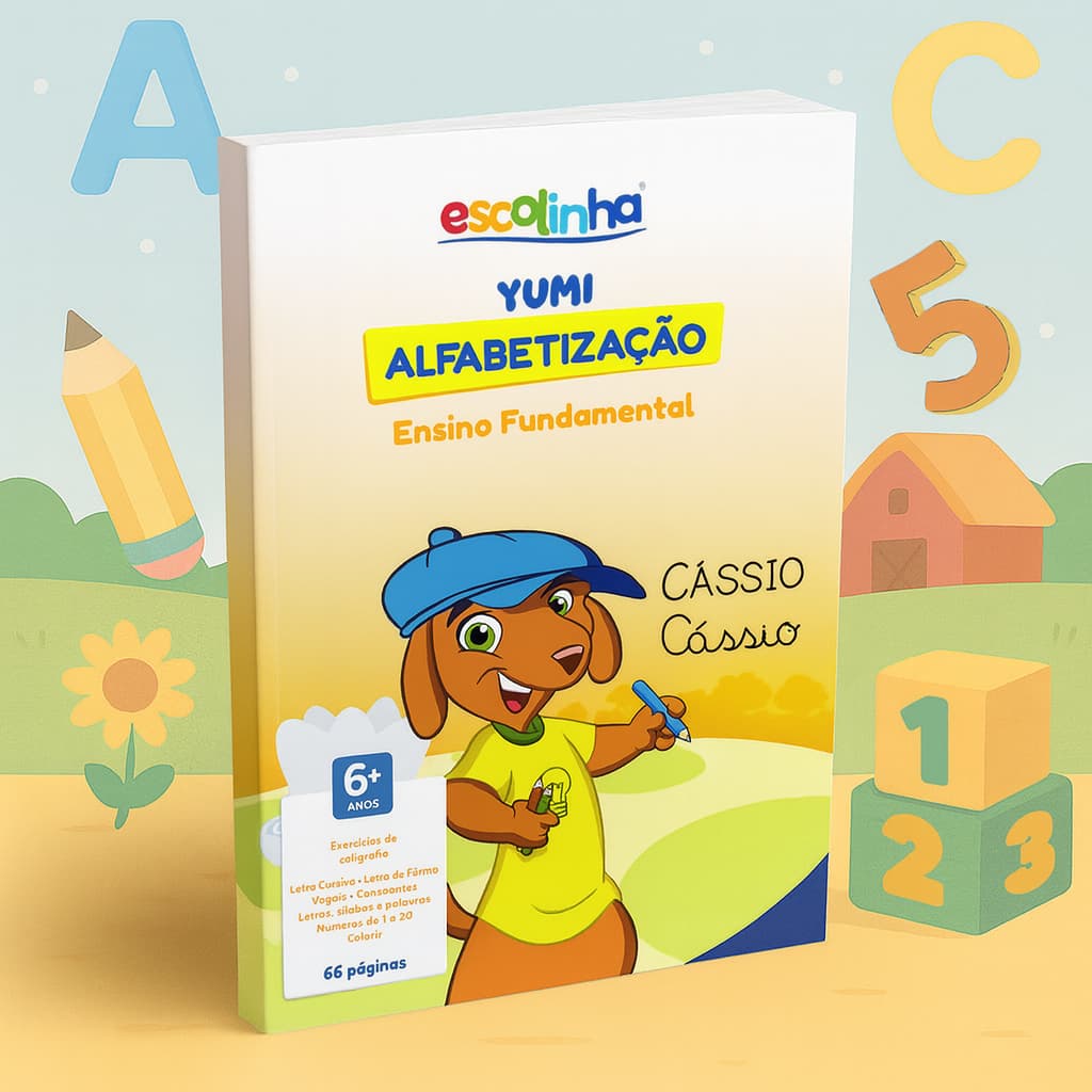 Livro Cartilha Alfabetização Caligrafia Exercícios Atividades Ensino Fundamental