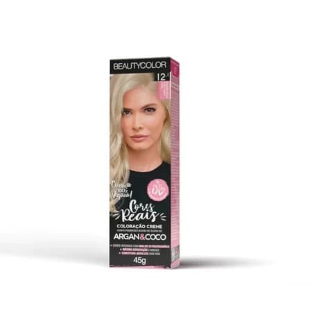 TINTA BEAUTY COLOR PROFISSIONAL 12.1 LOURO MUITO CLARO CINZA ESPECIAL