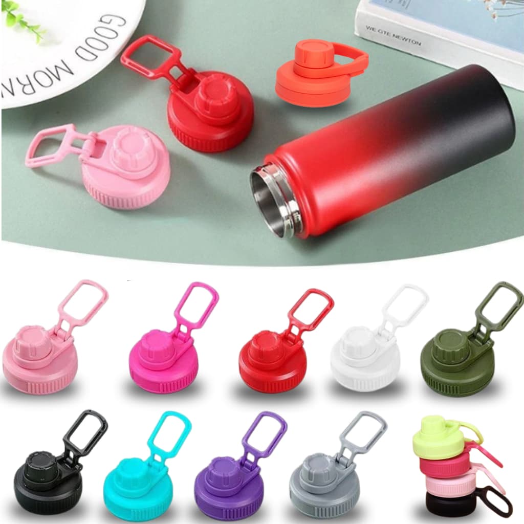 Tampa Universal com Alça Dobrável e Reforçada para Garrafa – Escolha Sua Cor Estilo e Segurança