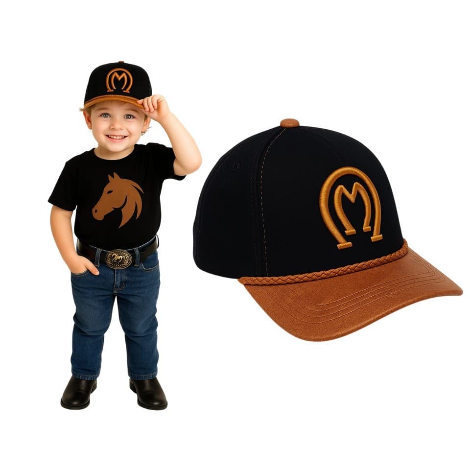 Boné Country Menino Bebê Infantil Cowboy Rodeio Sertanejo