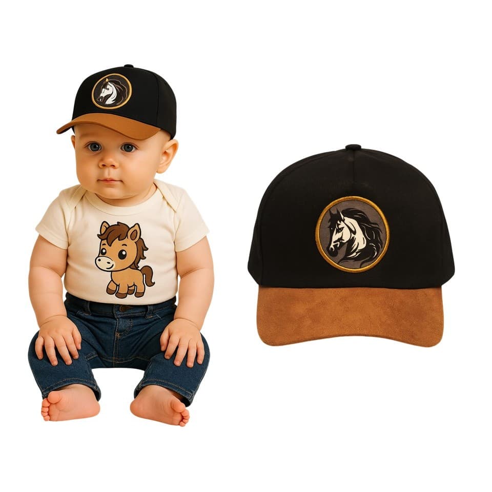 Boné Country Bebê Infantil Menino Cowboy Rodeio Sertanejo Festa Junina