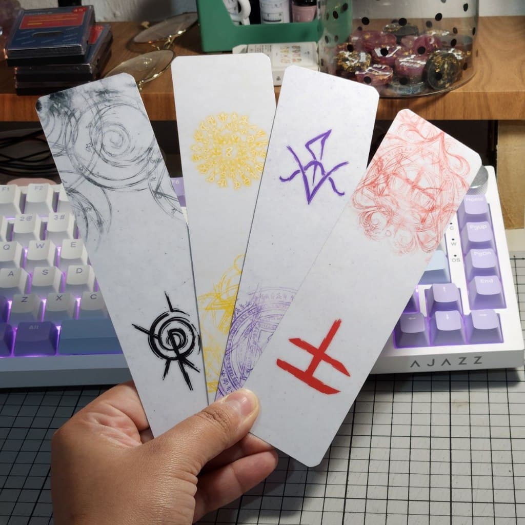 Marcador de livros / Marca-páginas plastificado RPG Ordem Paranormal - Relíquias