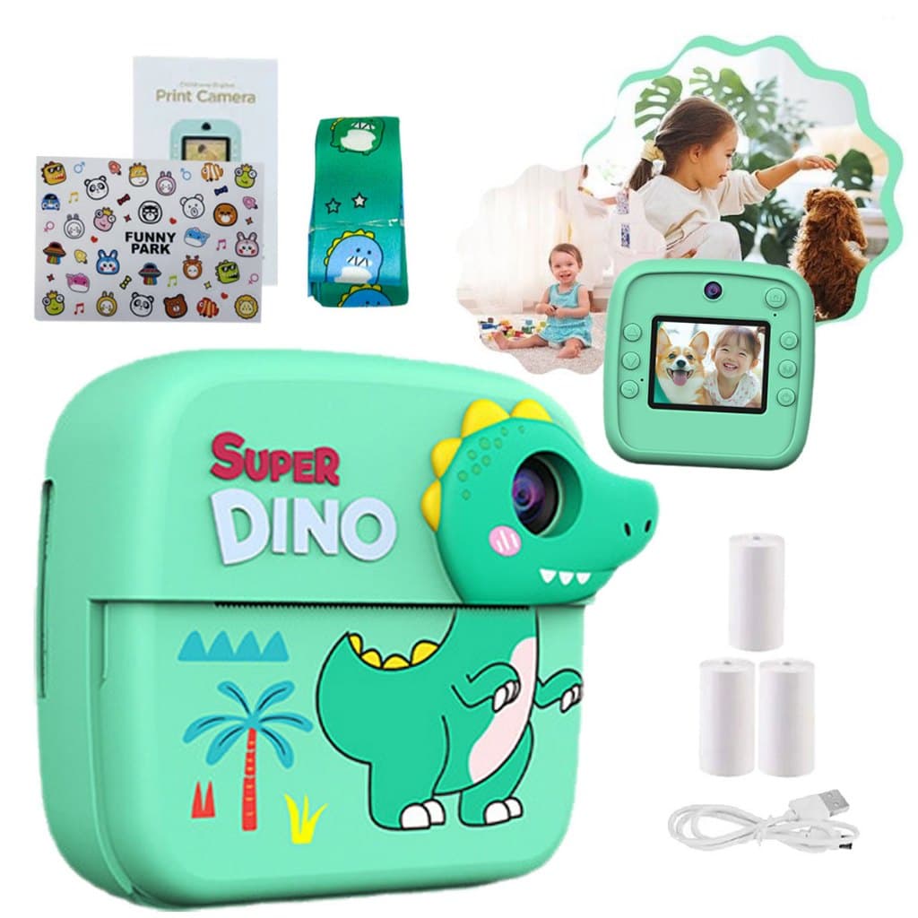 Câmera Infantil Instantâneal Fotográficatela Vídeos Hd Jogos