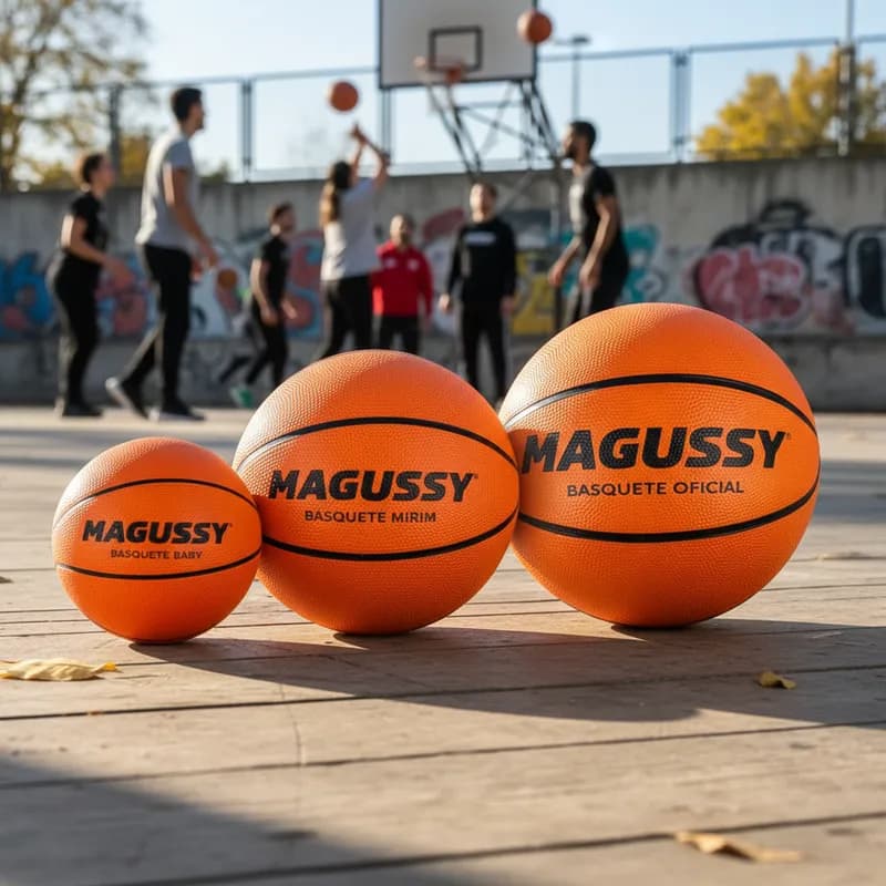 Bola de Basquete Linha MATRIX - Tamanhos Oficial, Mirim e Baby - MAGUSSY