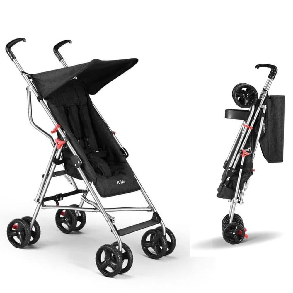 Carrinho Guarda-Chuva Pocket 6M - 15kgs Preto Multikids Baby - BB327 + Book