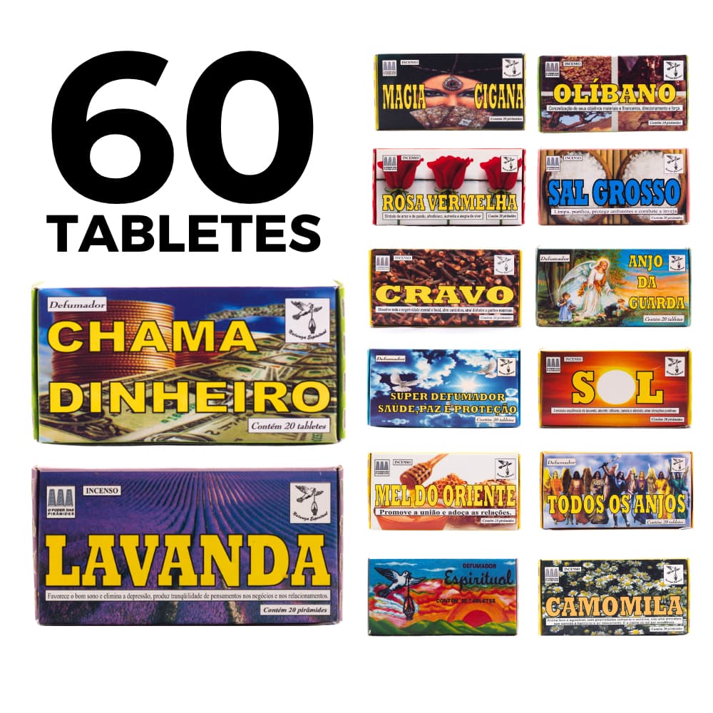 Kit 3 Caixas Defumador Espiritual – Purifique Seu Lar com Aromaterapia Natural e Proteção Energética