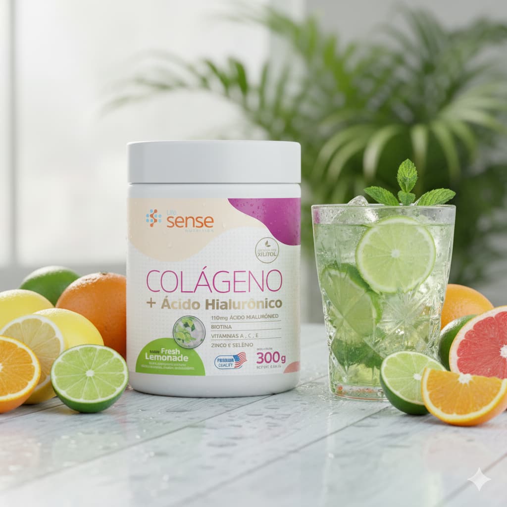 Colágeno Drink + Ácido Hialurônico 300g - LIFE SENSE NUTRITION