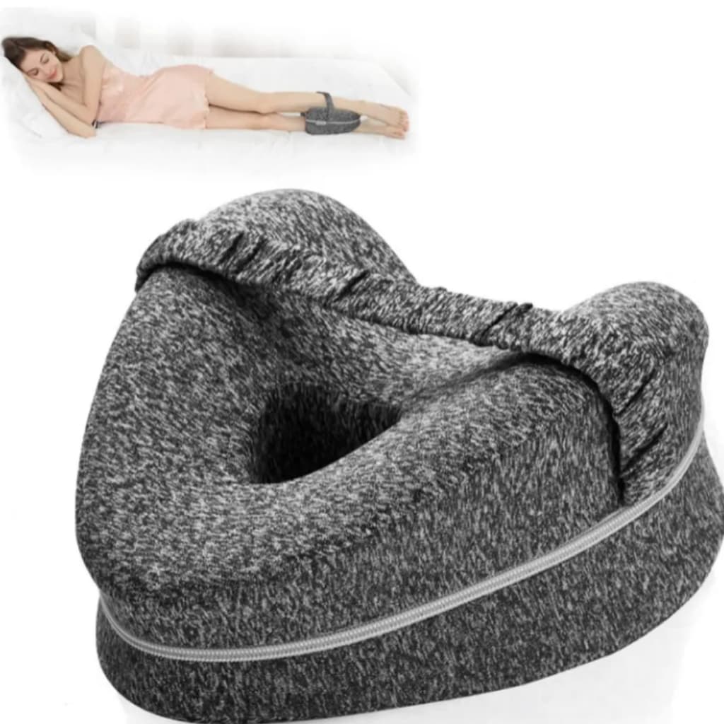 ALMOFADA P/ JOELHOS E PERNAS APOIO  GRÁVIDAS ORTOPÉDICO ALINHA QUADRIS COLUNA  MELHORA DOR C/ ALÇA