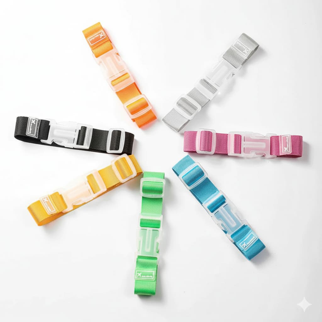 Alça para Bagagem com Ajustavel para viagem Multiuso Clipe portátil  Wotrip