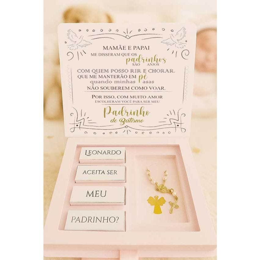 Convite Padrinhos Bis - Batizado