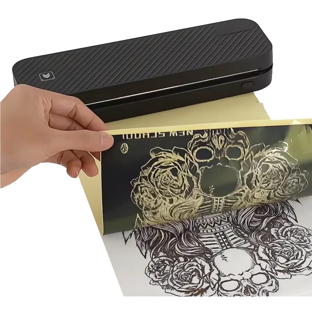 Impressora Termica Home A4 Rolo de Papel Branco e Papel Carbonado para Decalque Tattoo