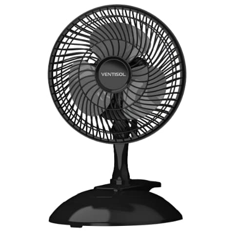 Mini Ventilador Portátil Ventisol 20cm Black 127v