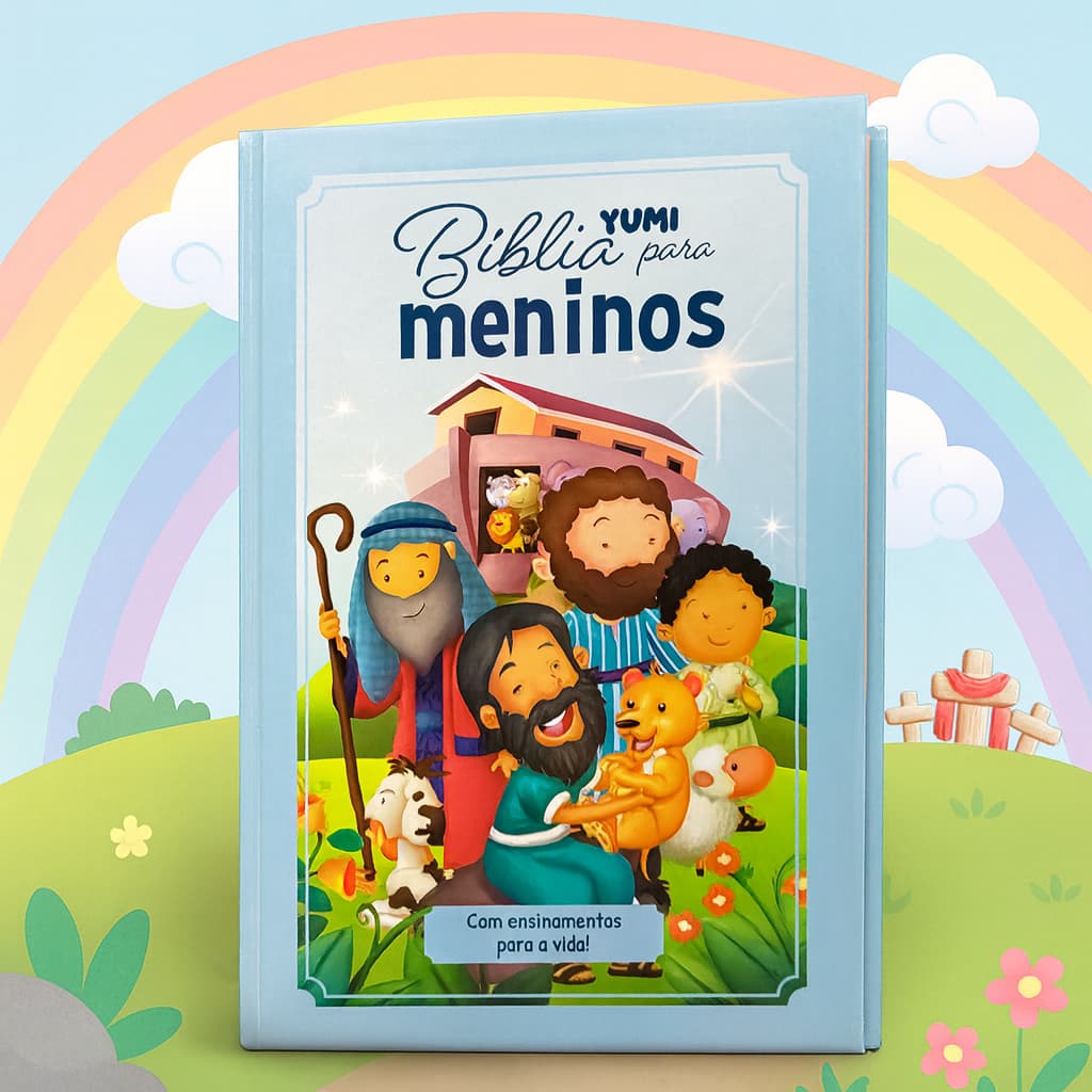 Livro Infantil Bíblia para Meninos Bíblia Para Crianças + De 100 Histórias Da Bíblia e Ensinamentos para a Vida