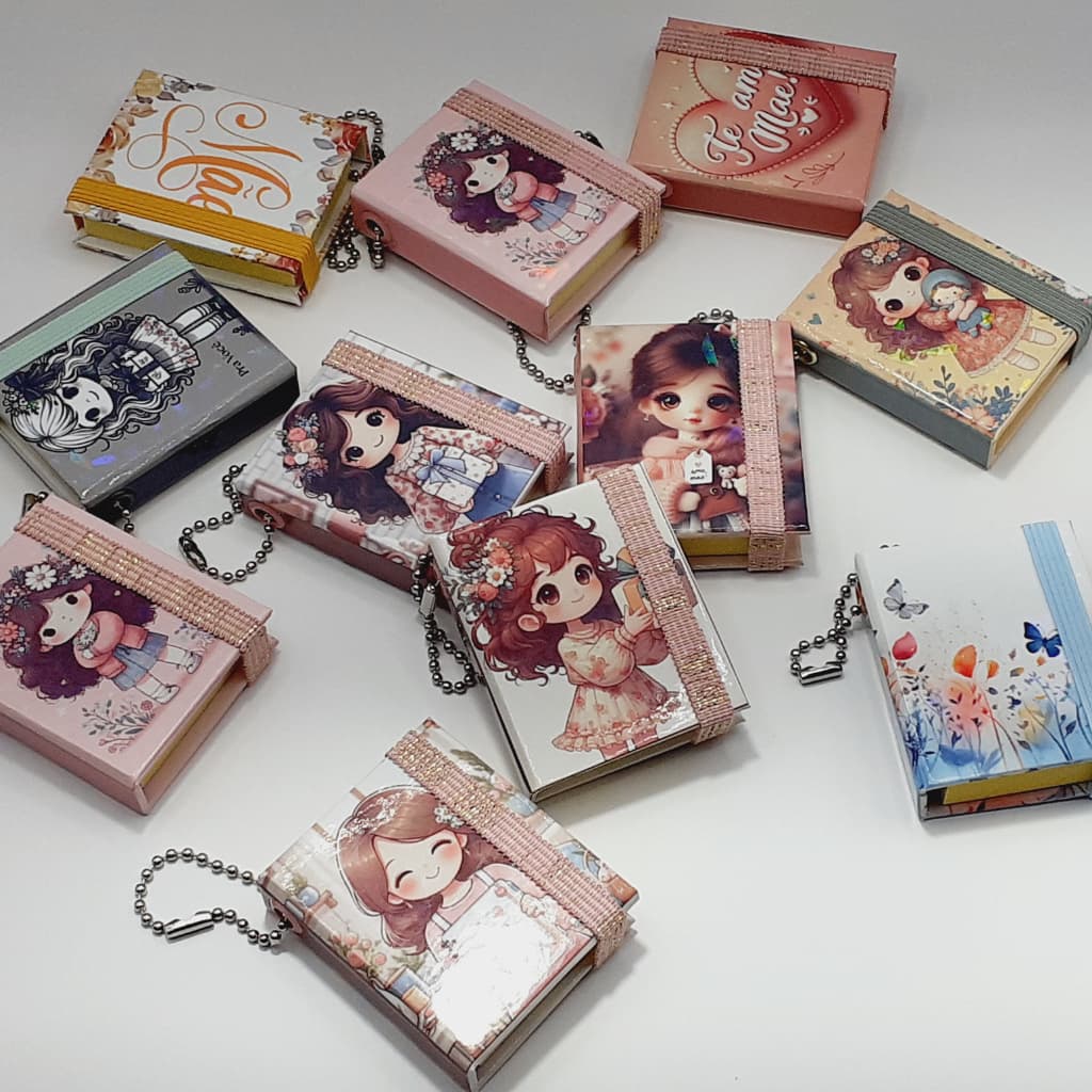 Chaveiro Post-it para anotações rápidas, marcações e lembretes.