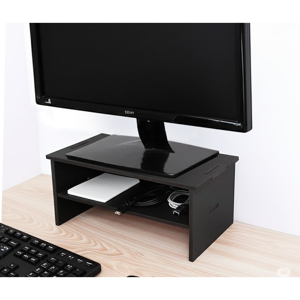 Base Suporte Monitor  Madeira Computador Home Office