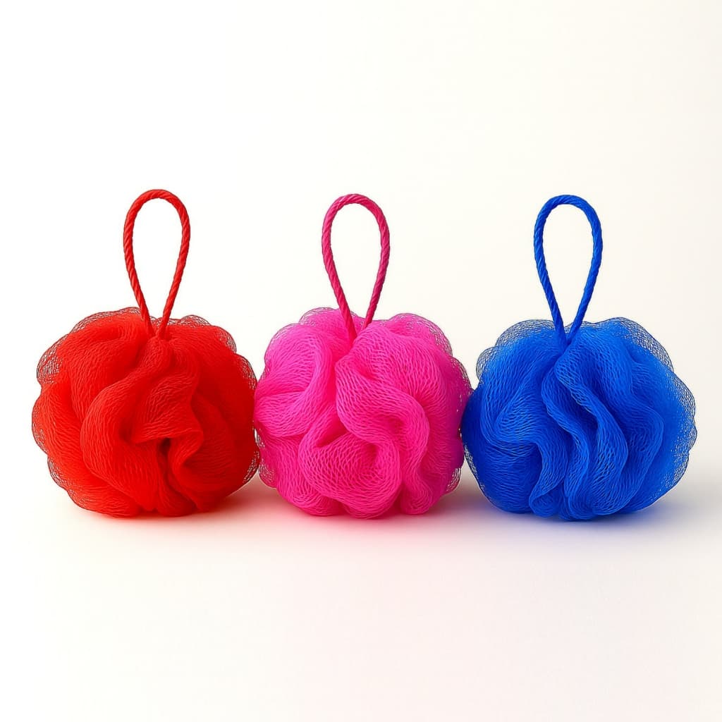 Kit 15 Esponjas de Banho Mini Bucha Macia Esfoliante Durável Massagem Espuma Fabrica Revenda Nylon