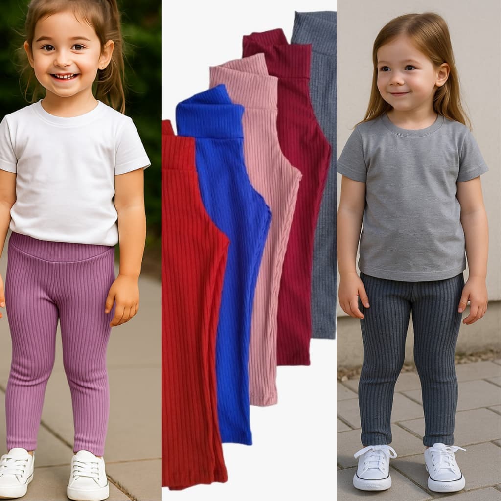 Kit 02 Calças Infantil Feminina Calça Feminina Infantil Calças Infantil Escola Parque Dia a Dia