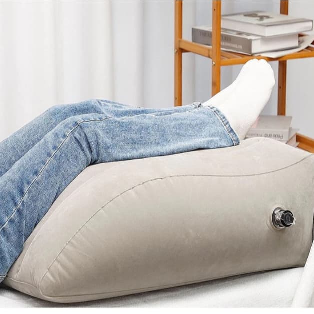 Almofada Inflável Apoio Pés Descanso Pernas Costas Portátil Viagem Travesseiro Ergonômico XG20230627