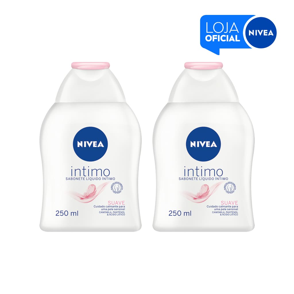KIT NIVEA Sabonete Líquido Íntimo Suave 250ml 2 Unidades BBB 26