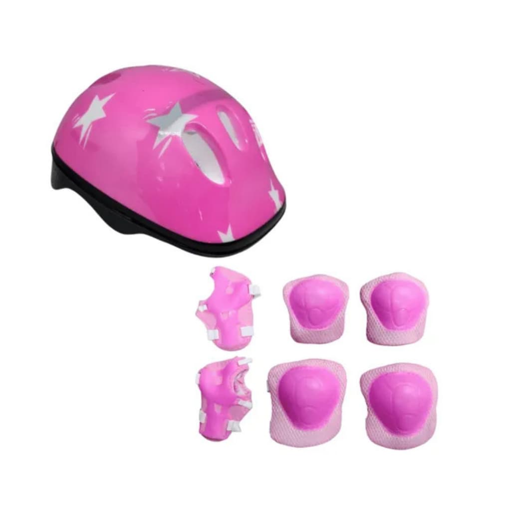 Kit de proteção infantil Capacete Cotoveleira Joelheira SEGURANÇA esportiva Bike  Patinete Skate