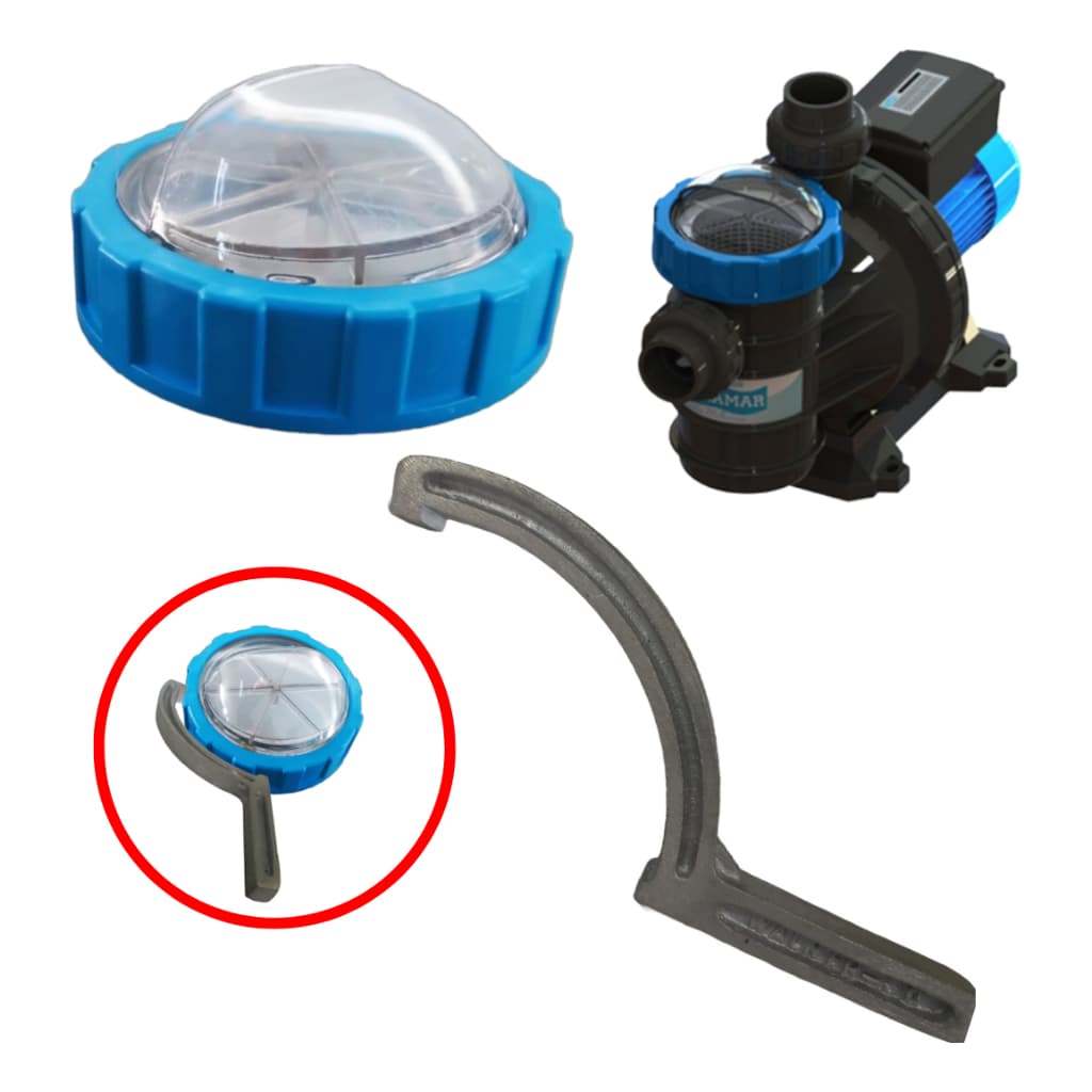 Chave Para Abertura Tampa Do Pré Filtro Sodramar 1/4 CV Até 3 CV Modelo BM BMC Piscina