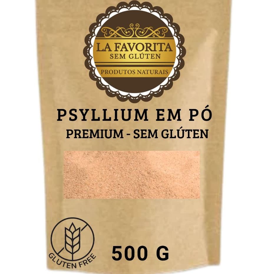Psyllium em PÓ -  Psilium Premium 100 G - 200 G - 500 G - Sem Glúten  La Favorita