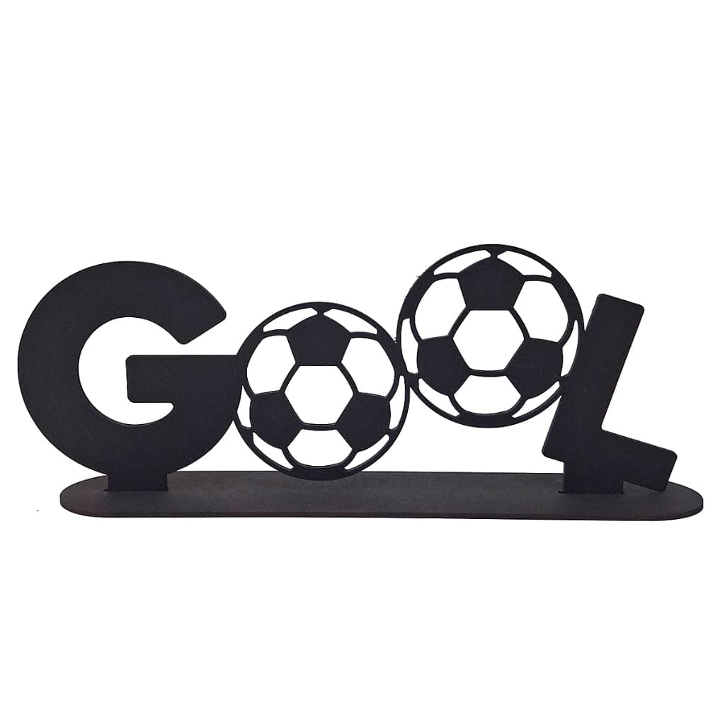 Display Gol Tema Futebol Infantil Aniversário com 1 Unidade MDF Vazado