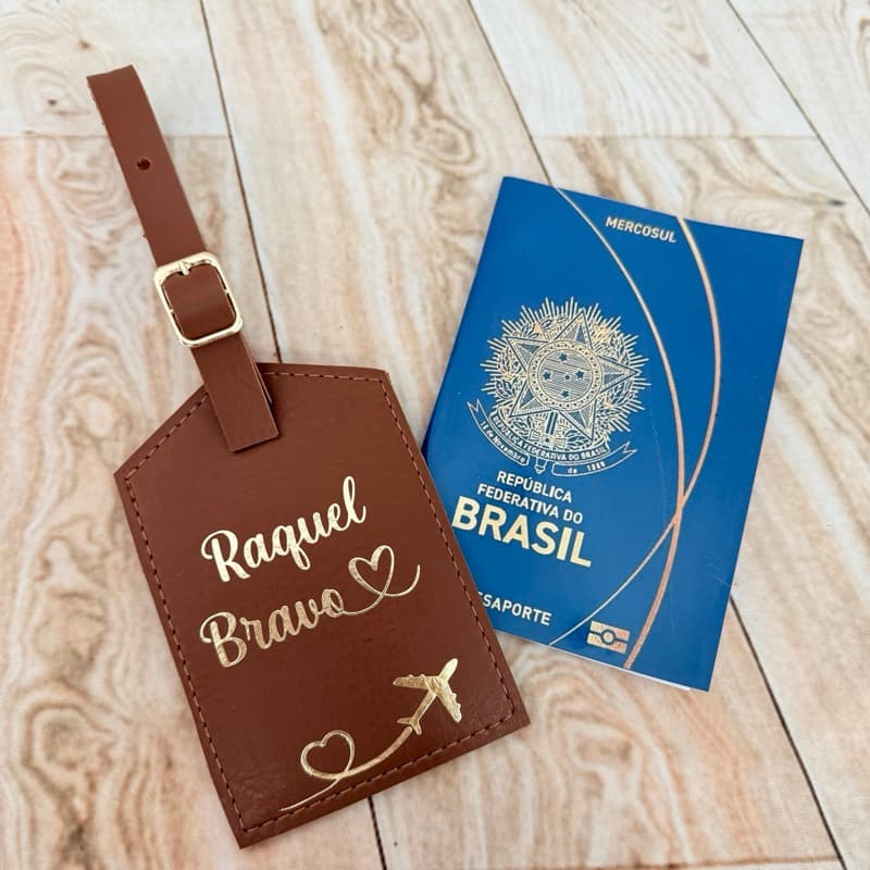 Etiqueta de viagem Identificador de mala “Não tem espaço para escrever dados”