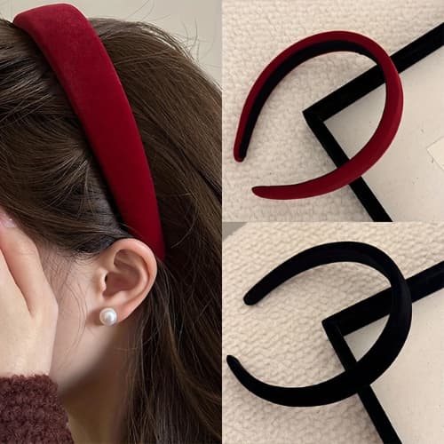 Tiara Faixa de cabelo Elegante francesa com Borda Larga